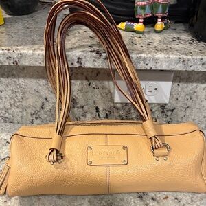 VINTAGE Kate Spade Beige Leather Shoulder Bag
